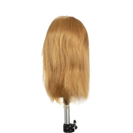 i134 testa studio capelli veri biondi 35cm 03